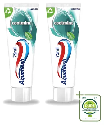 Produktbild von 2 x Aquafresh Coolmint Tandpasta - 75 ml - Großpackung - 2 Stücke