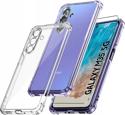 Zdjęcie produktu dla Etui do Samsung Galaxy M35 5G ANTI-SHOCK CLEAR CASE + Szkło OCHRONNE 9H