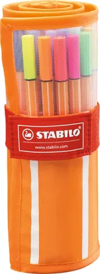 Produktbild von Fineliner - STABILO point 88 - 30er Rollerset - mit 30 verschiedenen Farben