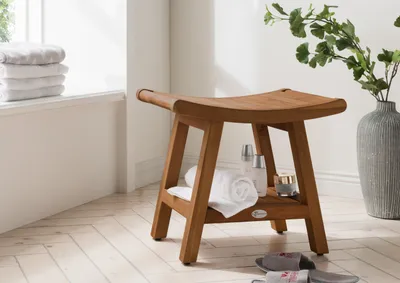 Produktbild von Destiny Badhocker SPA & LIVING Japan Style mit Ablagefach 52x35x45 cm Teak