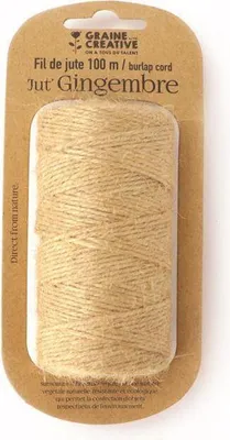 Zdjęcie produktu dla Szpulka sznurka jutowego - naturalna - 100 m x 2 mm