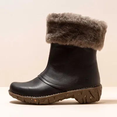 Image de El Naturalista Botte pour Femme N5412 NATURAL GRAIN BLACK/ YGGDRASIL Couleur Noir