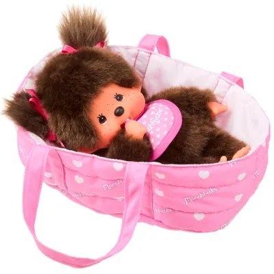 Immagine prodotto di Monchhichi - Peluche ragazza con lettino 20 cm