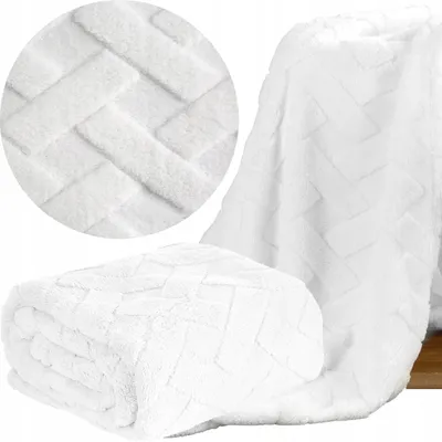 Produktbild von Eurofirany Kuscheldecke 170x210 cm Weiß Dick Flauschig