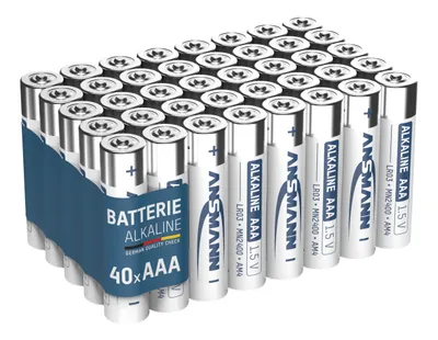 Produktbild von ANSMANN Batterien AAA 40 Stück, Micro Batterie für Lichterkette, Spielzeug