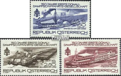 Produktbild von Briefmarken Österreich 1979 Mi 1601-1603 (kompl.Ausg.) postfrisch Donaudampfschiffe