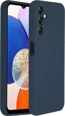 Immagine prodotto di Custodia in silicone liquido Accezz per Samsung Galaxy A14 (5G) - Blu scuro