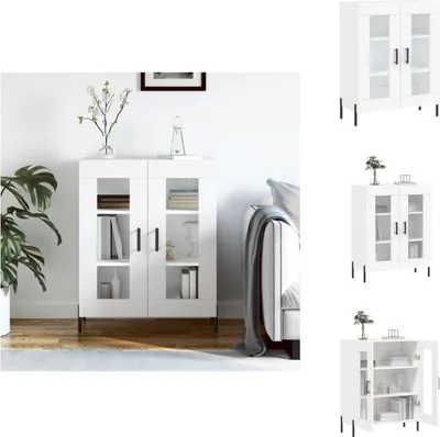Zdjęcie produktu dla vidaXL Kredens biały 69,5x34x90 cm Materiał drewnopochodny - Kredensy