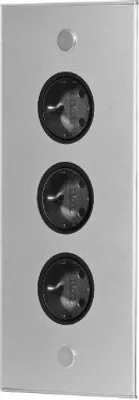 Produktbild von Thebo Ecksteckdose 17586/320/3 Edelstahl 3fach ST 3007/320/3