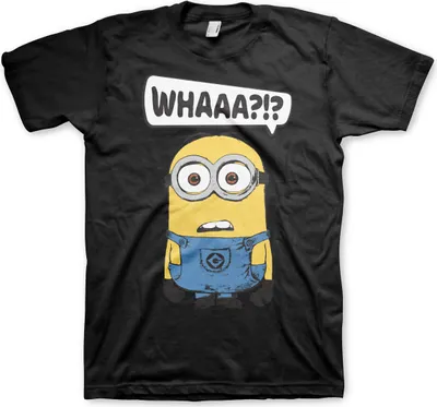 Produktbild von Minions - Whaaa?!? T-Shirt - Large - Black