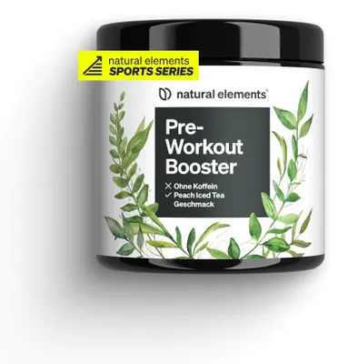 Produktbild von Pre-Workout Booster ohne Koffein - 420 g Pulver_für 30 Portionen / Peach Iced Tea