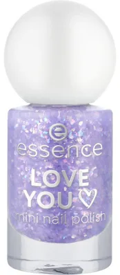 Produktbild von Essence LOVE YOU, 5 ml, Violett, Färbung, Glitter, Flasche, Pinsel
