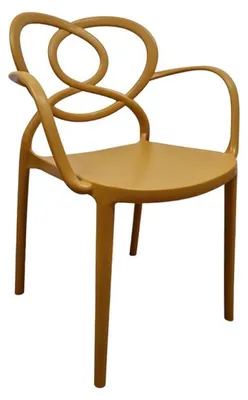 Image de Fauteuil de terrasse en POLYPROPYLENE Moutarde pour Exterieur
