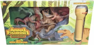 Obrázek produktu pro Sada figurek zvířátka s projektorem DINOSAUŘI 8 kusů.
