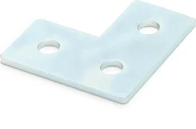 Produktbild von Verbinderplatte B-Typ Nut 6, L - 20x40x40mm, Stahl 2mm galvanisch verzinkt