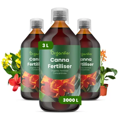 Obrázok produktu pre Canna Tekuté hnojivo 3x1 L – vzťah NPK 3-4-3 – pre kvitnúce rastliny – pre bohatú vegetáciu a silné kvety – podporuje rast koreňov a vitalitu – organické