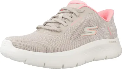 A single Skechers women's sneaker is shown from a side-diagonal angle against a white background.