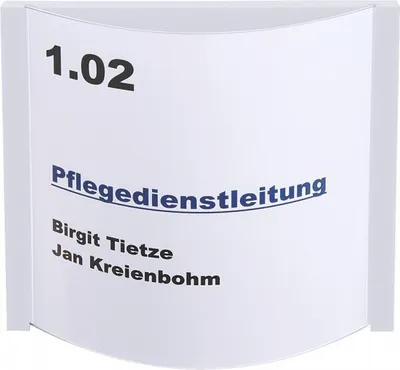Produktbild von Schild I Türschild infoswing, weiß, Acrylglasabdeckung, Einlegemaß: 150x150mm