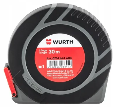 Produktbild von Wurth Rollbandmaß 30m Stahlgehäuse Präzisionswerkzeug