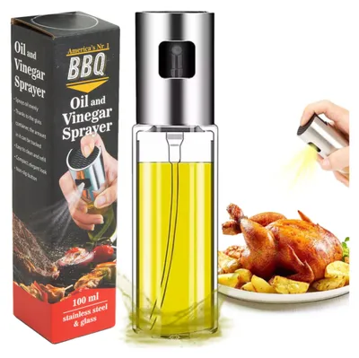 Produktbild von Amerikas Nr. 1 BBQ – Olivenölsprüher – Luxus-Ölsprüher – Olivenölflaschensprüher für die Küche – Ölflaschen-Kochspray – Grillzubehör – Airfryer