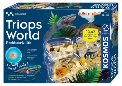 Immagine prodotto di KOSMOS Triops-Welt / Mondo Triops, Kit per esperimenti, Bambini, Multilingua, 616748