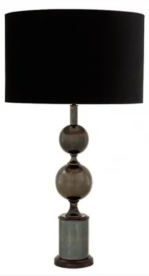 Produktbild von Luxus Tischleuchte von Casa Padrino Schwarz / Bronze Finish ModE1- Leuchte Lampe