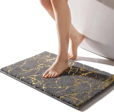 Imagen del producto de Alfombrilla antideslizante de microfibra, 40x60 cm, absorbente, lavable, para baño