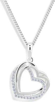 Immagine prodotto di Collana con cuore e zirconi M43059 (collana, ciondolo)