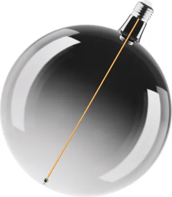 Zdjęcie produktu dla OSRAM Vintage 1906 Big Globe to ściemnialna lampa dekoracyjna z technologią LED filament magnet. Oferuje moc 4,8 W przy 100 lm, oprawę E27, dymne szkło, średnicę 200 mm, współczynnik oddawania barw CRI 80.