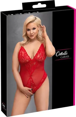 Image de Body à l'entrejambe ouvert - Rouge