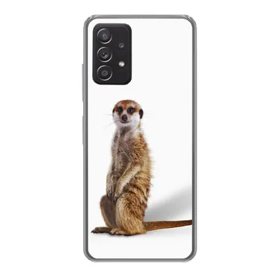 Produktbild von MuchoWow® Handyhülle Schutzhülle Hülle für Samsung galaxy a73 Erdmännchen - Tiere - Fell Silikon Softcase Handy Hülle - Handyhülle