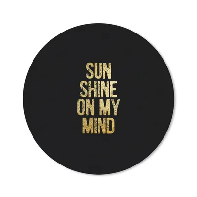Produktbild von MuchoWow® Mauspad Mousepad Zitate - Sonne - Gold - Briefe 20x20 cm - Mousepads - Maus Mat - Pad - Mausunterlage - Schreibtischmatte
