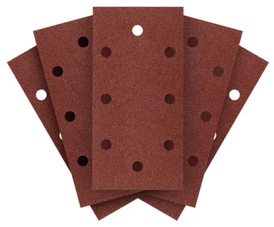 Image de Feuilles abrasives auto-agrippantes 93 x 185 mm, P80, 5 pièces
