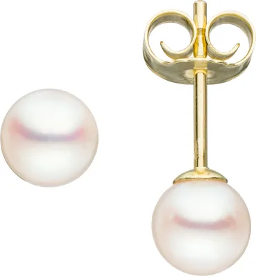 Produktbild von JOBO Ohrstecker 585 Gold Gelbgold 2 Süßwasser Perlen 5,5 mm