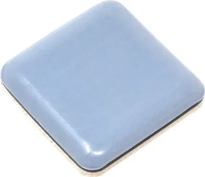 Produktbild von Adsamm® | 100 x PTFE-Gleiter | 30x30 mm | Grau-Blau | quadratisch | Selbstklebende Möbelgleiter in von Adsamm®