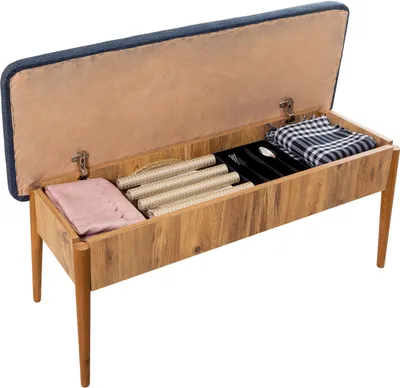 Immagine prodotto di Skye Decor, Vina Bank Dark Blue, Atlantic, panchine, panca, pino atlantico, 110 x 85 x 40 cm