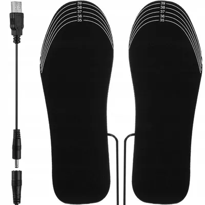 Produktbild von Elektrisch beheizte USB-Schuheinlagen, Größe. 35-40 schwarz Trizand 19702