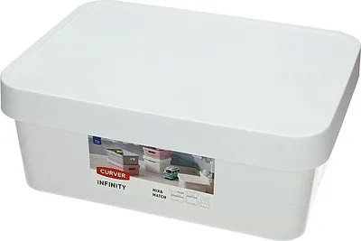 Produktbild von Curver INFINITY Box mit Deckel, 11L verschiedene Farben Farbe: Weiß