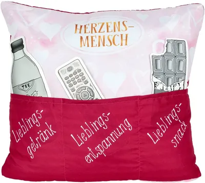 Produktbild von HERGO Sofahelden Kissen "Herzensmensch"