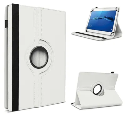 Produktbild von Schutzhülle für VALE Tablet V10E / V10A Hülle Tasche Case 360 Grad Drehbar 10,1Farben:Weiß
