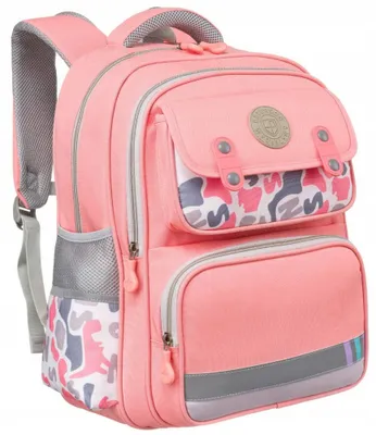 Obrázek produktu pro Peterson školní dámský batoh růžový polyester 42 x 30 x 16 cm