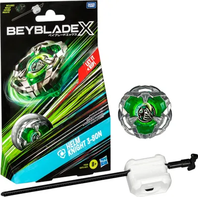 Obrázok produktu pre Beyblade X Helm Knight 3-80N, Súboj s rotujúcou vrchnou časťou, 8 rok / roky