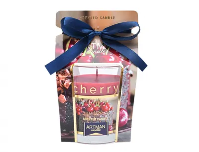 Immagine prodotto di Candela Nohel Garden in vetro COOKIES al profumo di ciliegia 130g