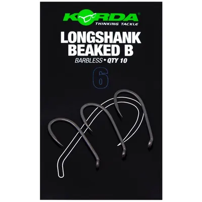 Obrázok produktu pre Korda Longshank Beaked Barbless Hooks r. 6
