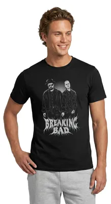 Produktbild von Spreadshirt Breaking Bad Walter Und Jesse Skizze Männer T-Shirt, 3XL, Schwarz