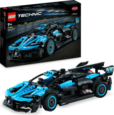 Produktbild von LEGO 42162 Technic Bugatti Bolide Agile Blue,  Auto-Modellbausatz, Rennwagen-Spielzeug, Set für Kinder, Jungen, Mädchen und Motorsportfans, Sammlung ikonischer Autos