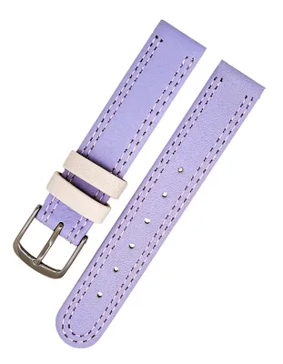 Produktbild von Uhrenarmband Kinder Kalbleder Lavendel Ton in Ton 16mm Dornschließe
