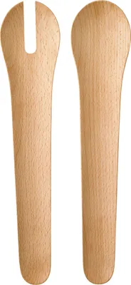 Immagine prodotto di Rig-Tig TOSS-IT Salatbesteck, Salatgreifer, Kochbesteck, Holzbesteck, Buchenholz, Braun, 30 cm, Z00173