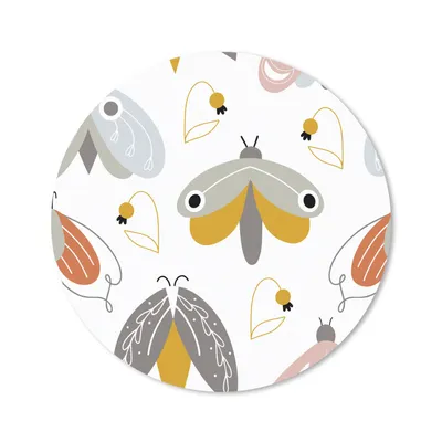 Produktbild von MuchoWow® Mauspad Mousepad Muster - Kinder - Mädchen - Insekten 20x20 cm - Mousepads - Maus Mat - Pad - Mausunterlage - Schreibtischmatte