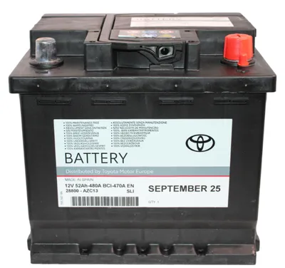 Immagine prodotto di TOYOTA Yaris Auris Corolla Aygo Prius batteria 12V 52Ah 28800-AZC13 OE